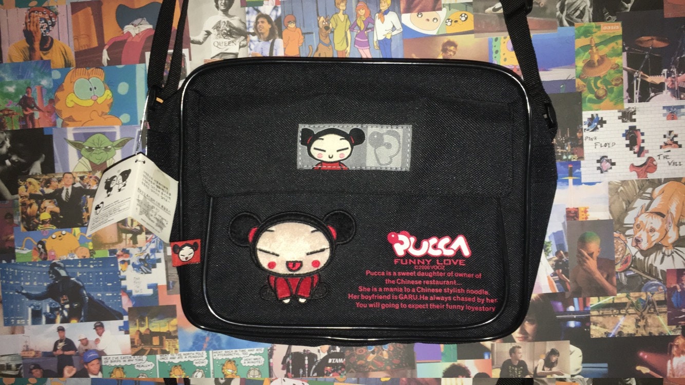 Pucca Funny Love トートバッグ バンブーハンドル New With Tag. Pucca 
