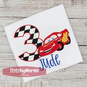 Red Car 3rd Birthday Shirt