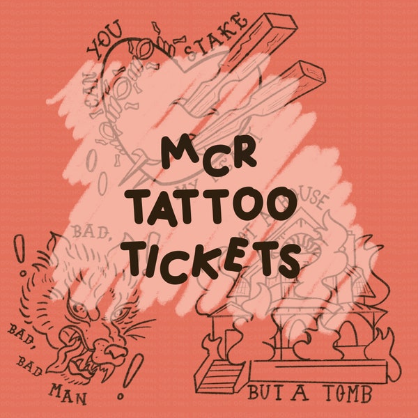 tattoo ticket | my chemical romance inspired | digital download