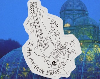 fob I am my own muse | tattoo ticket. digital file only