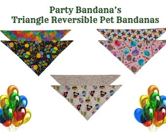 Party Reversible Pet Bandana
