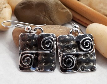 Bohemian Black Earrings, Boho Necklace and Earring set for women, Black earrings Lariat, Handmade Boho Earrings, Bohemian wedding Necklace