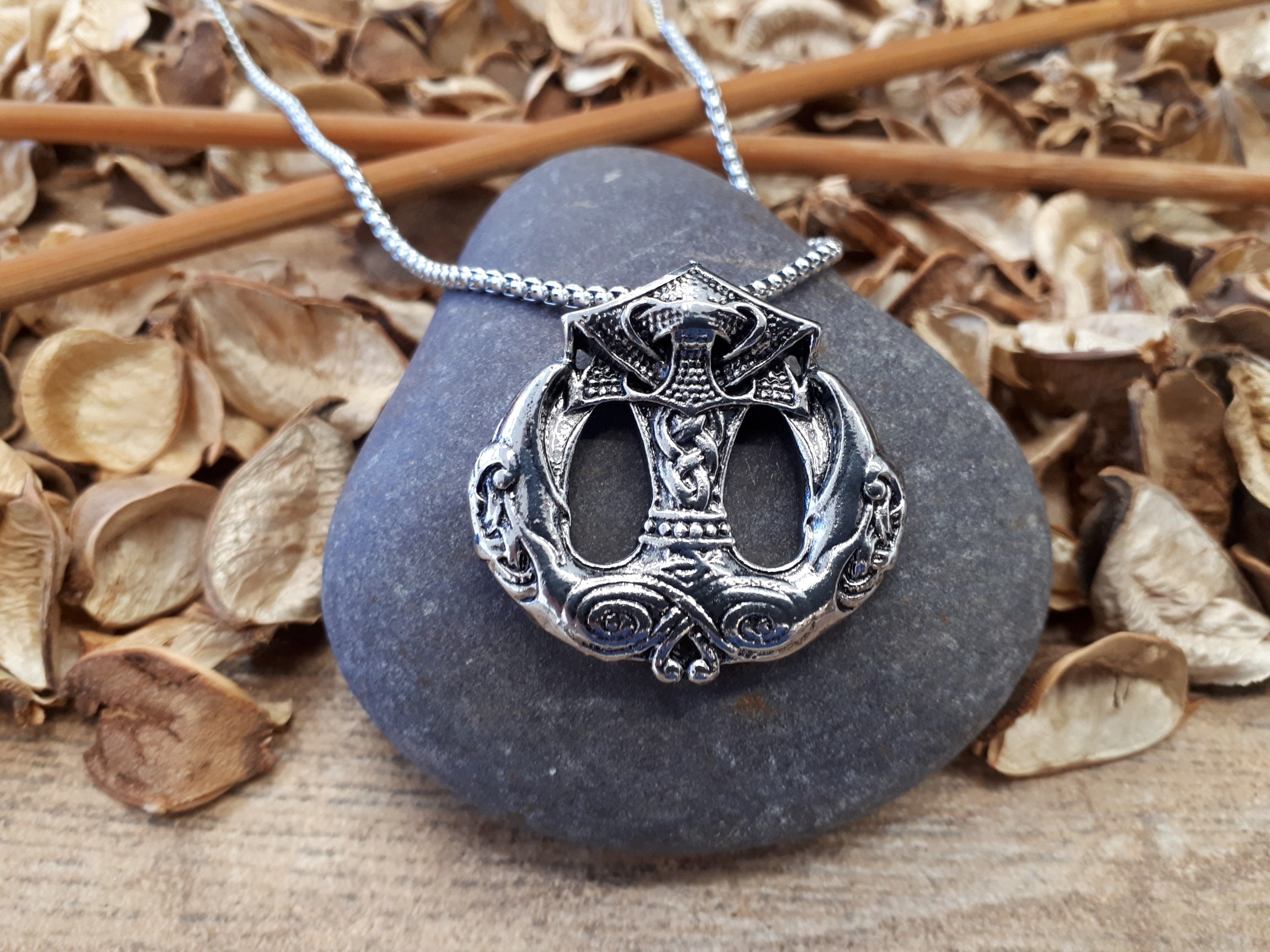 Thor Hammer Necklace / Thors Hammer. Viking Necklace Chain for Etsy