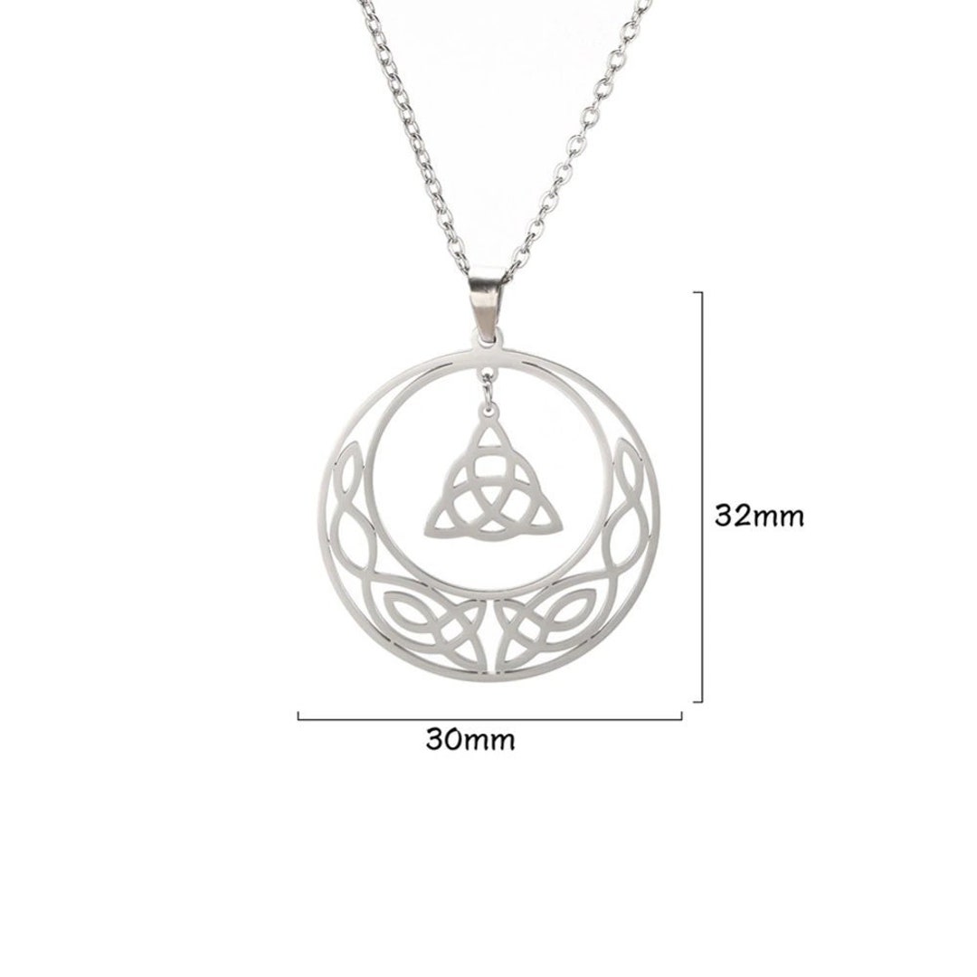 Celtic Knot Pendant stainless Steel Necklace, Trinity Knot / Celtic Knot Jewelry, Celtic Knot