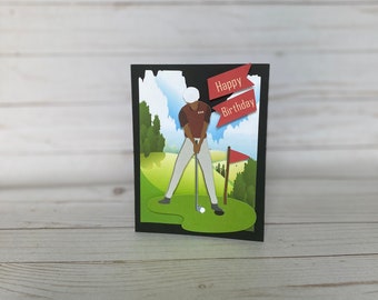 Custom Golf Birthday card