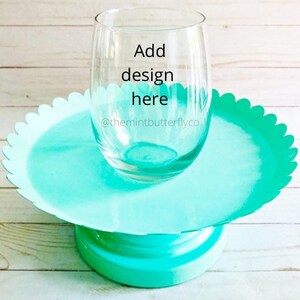 Custom Stemless Wine Glass