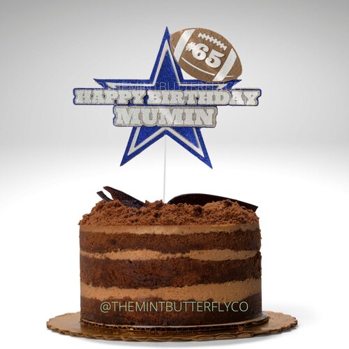 Dallas Cowboys Cake Topper Dallas Cowboys Dallas Cowboys Etsy