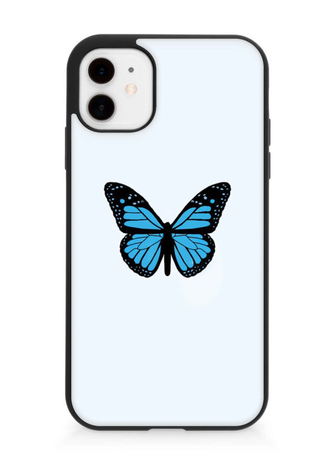 Phone Case Iphone Case Blue Butterfly Aesthetic Iphone Etsy