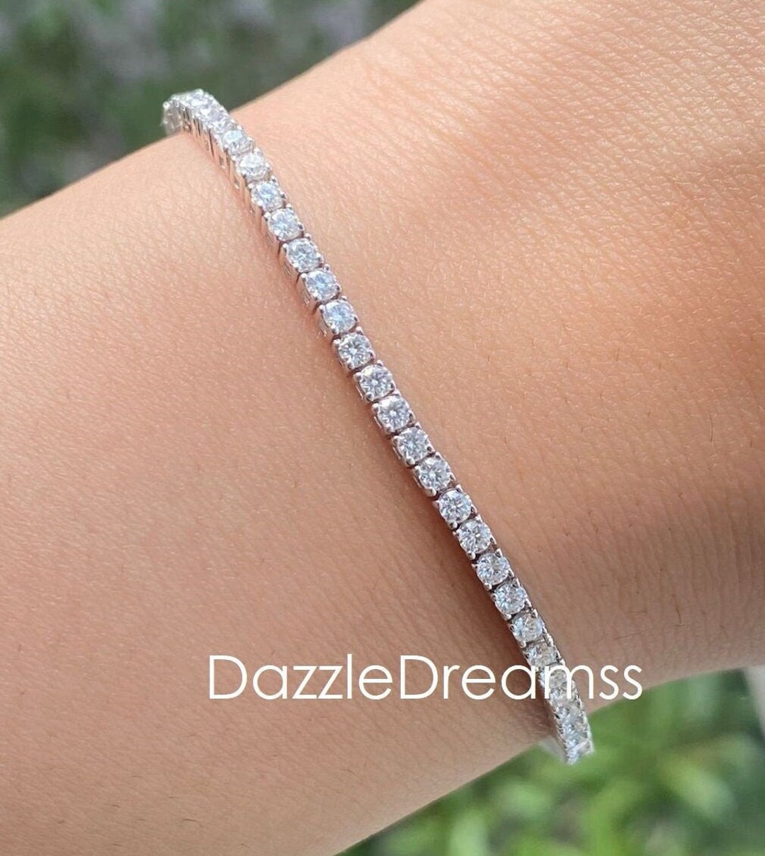 Dazzle Alphabet S Diamond Bracelet