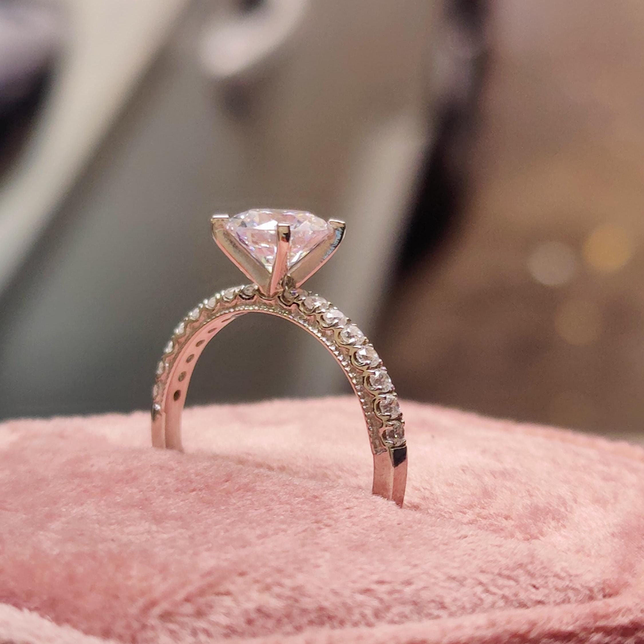 KALVICA Anelli Donna Argento 925 Anello Fidanzamento Regolabile Anello Solitario Argento 925 Anniversario Promessa Fidanzamento Anello Donne Anniversario Matrimonio Promessa Anello Gioielli Donna