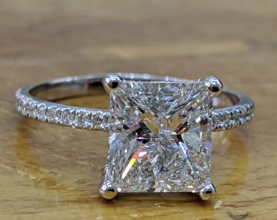 thumbnail image 2 of Emerald Cut Engagement Ring ZDIFDIC 3CT 925 Sterling Silver Oval Cut Solitaire Cubic Zirconia CZ Wedding Promise Rings For Her Classic Simulated Diamond Bands For Women Size 6-10(6#), KE-TY22-BJ06 Engagement Rings 2 of 10