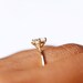 14K Rose Gold Diamond Ring Round Moissanite Solitaire 14K Etsy