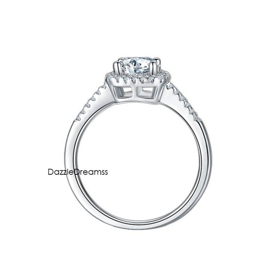 Bague De Fiançailles Homme En Diamant Simulé 2 Ct - Argent Sterling 925, Personnalisable