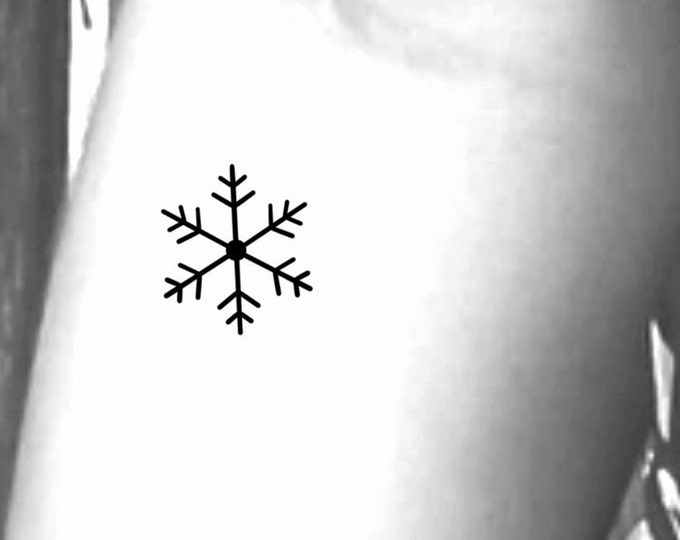Snowflake Temporary Tattoo / snow flake tattoo