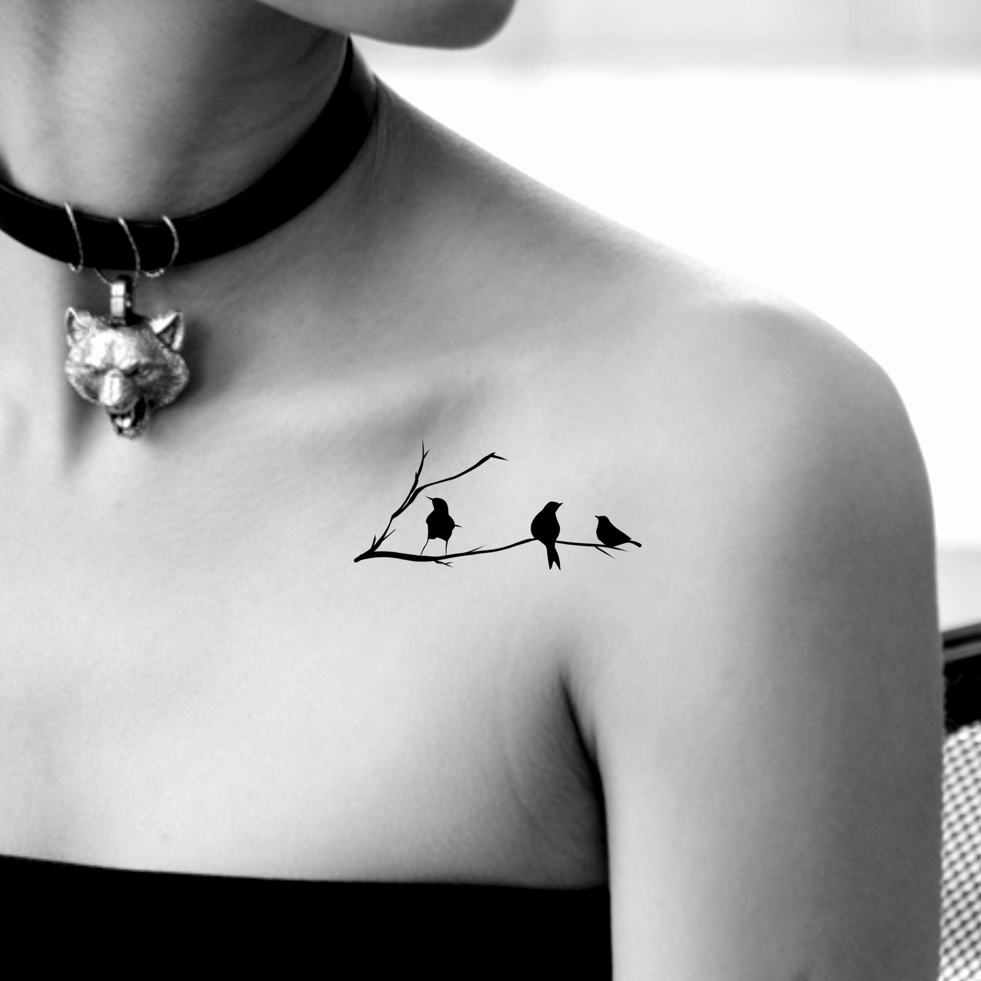 Bird Tattoos On Collar Bone