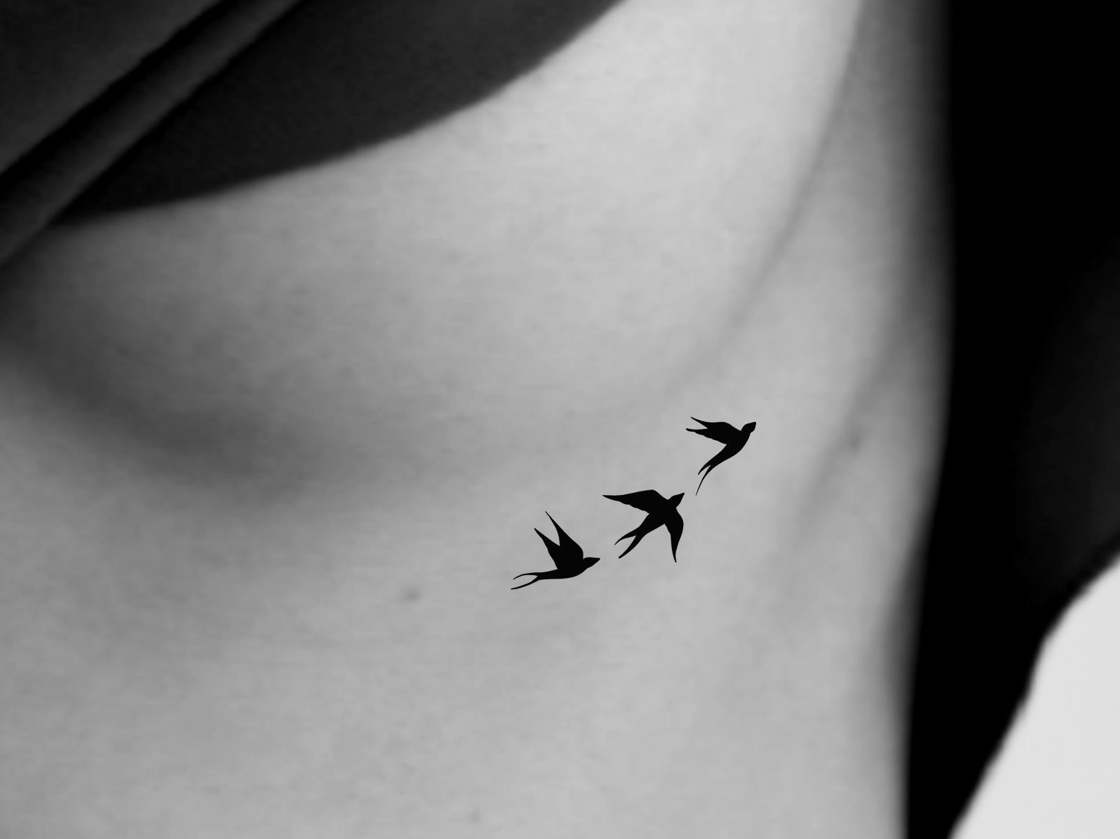 Silhouette Birds Temporary Tattoo - Etsy