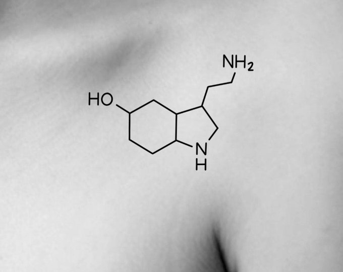 Serotonin Temporary Tattoo