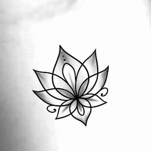 Lotus Temporary Tattoo