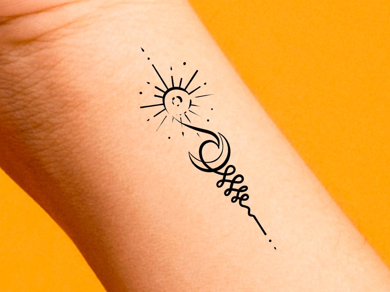 Sun and Moon Tattoo These 44 Unique Creations Will Inspire You To Get One