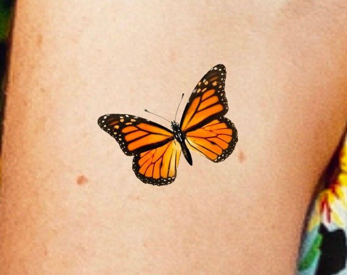 Monarch Butterfly Temporary Tattoo