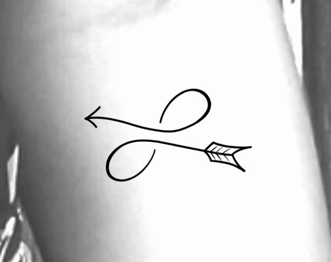 Infinity Arrow Temporary Tattoo