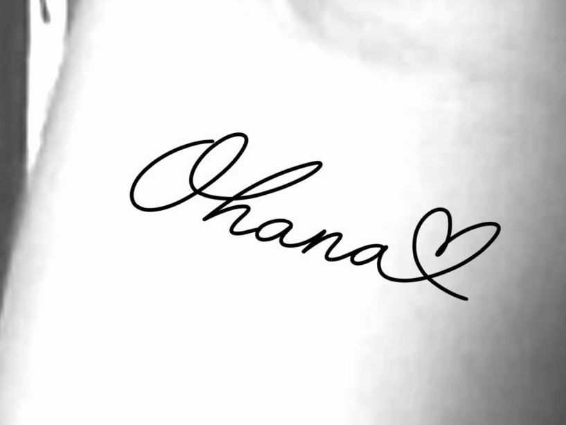 Ohana Heart Temporary Tattoo - Etsy Ohana Heart Temporary Tattoo - Etsy