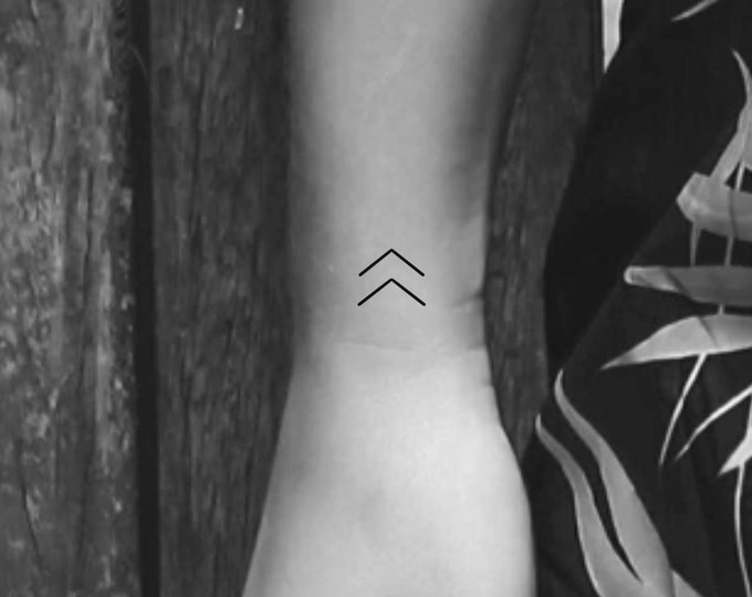 Chevron Temporary Tattoo / arrow tattoo / temp tattoo / arrows tattoo