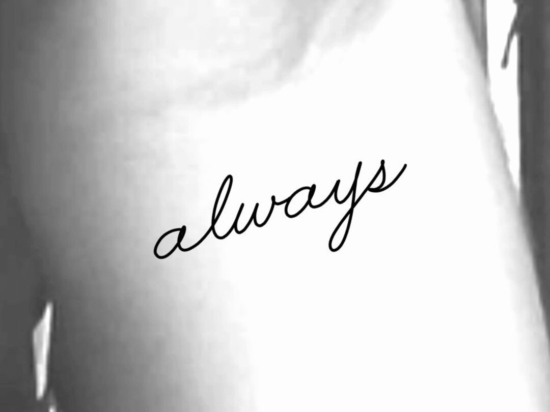 Always Temporary Tattoo / Always Handwriting Tattoo - Etsy