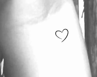 Small Heart Temporary Tattoo