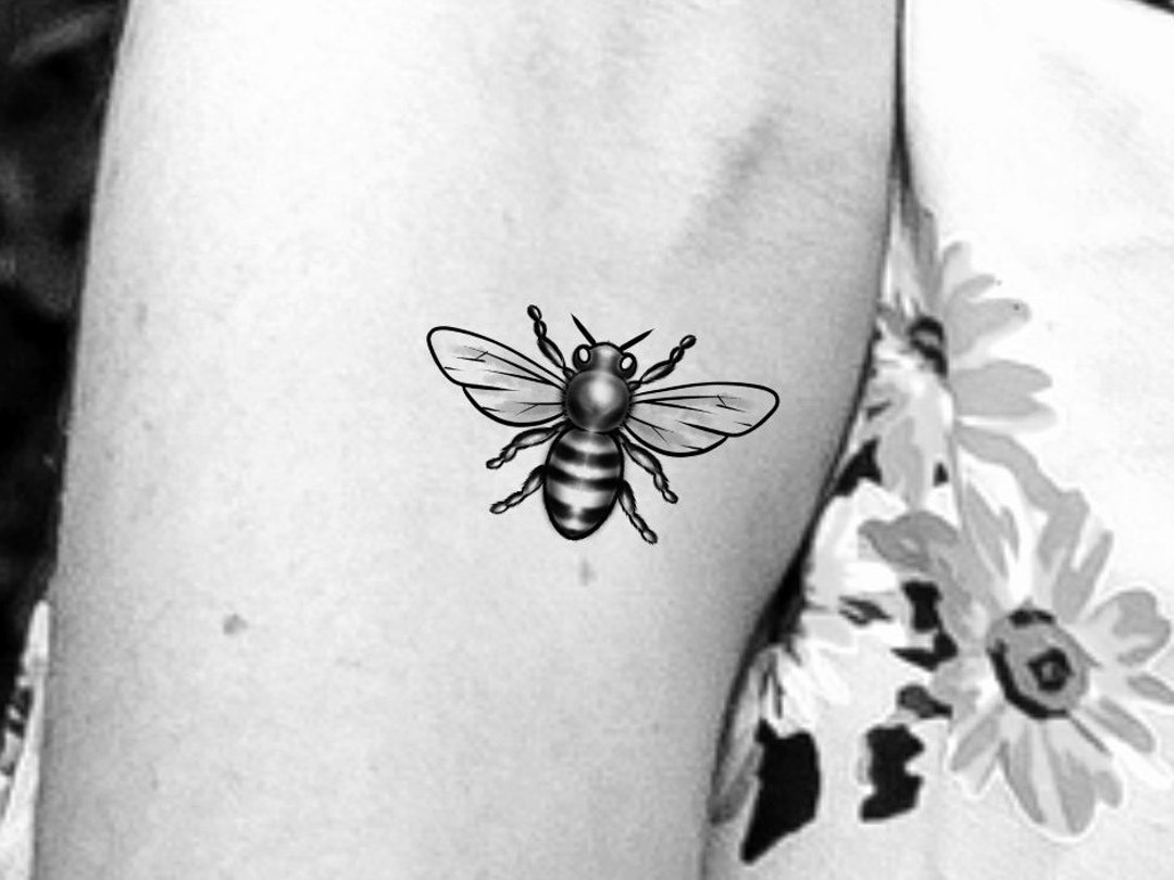 Bee Temporary Tattoo / Insect Tattoo / Small Tattoo / - Etsy Norway