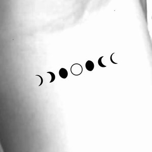 Moon Phases Temporary Tattoo