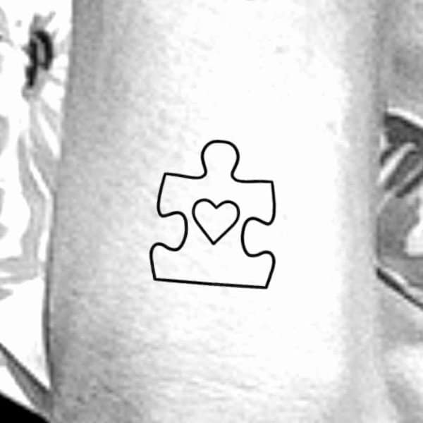 Puzzle Piece Tattoo (Just for you!) Etsy