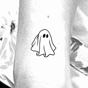 Small Ghost Temporary Tattoo