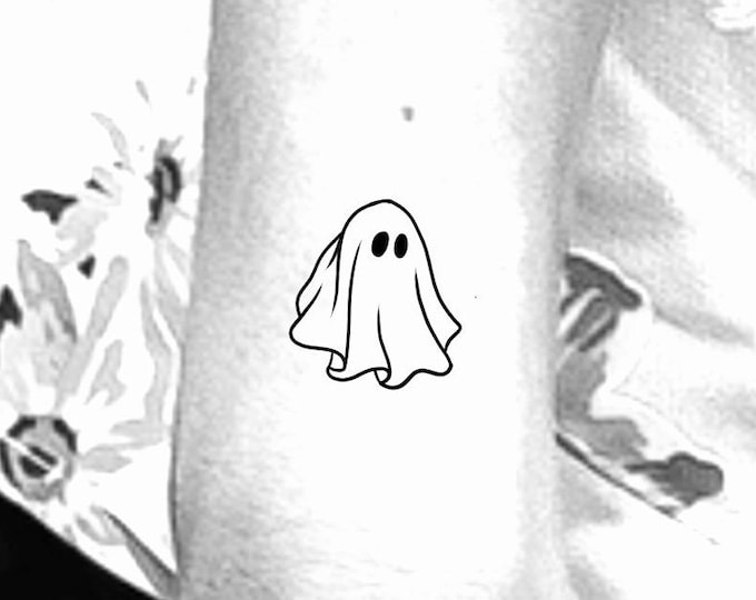 Small Ghost Temporary Tattoo