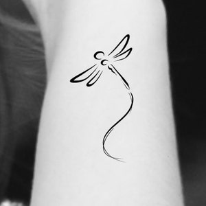 Dragonfly Temporary Tattoo  Set of 3  Little Tattoos