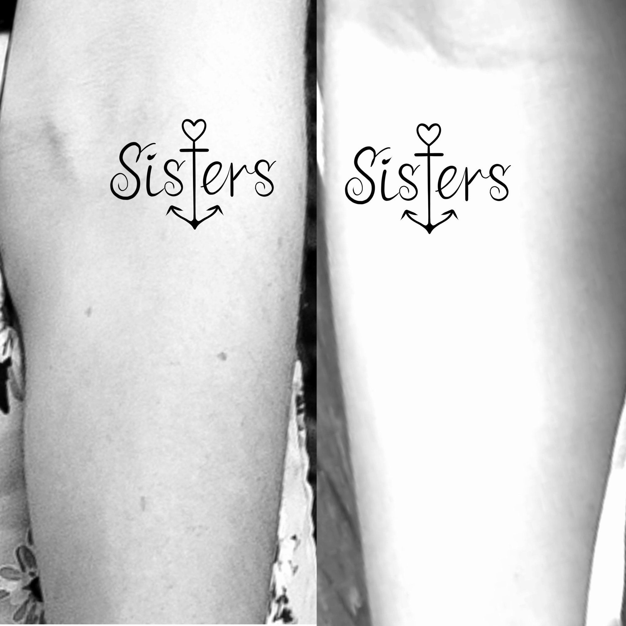 matching anchor tattoos for sisters