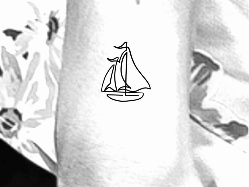 sailboat temporary tattoos