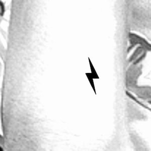 Lightning Bolt Temporary Tattoo / small lightning bolt tattoo / scar temp tattoo / forehead scar tattoo