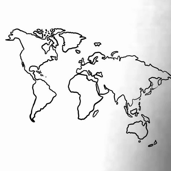 World Map Temporary Tattoo