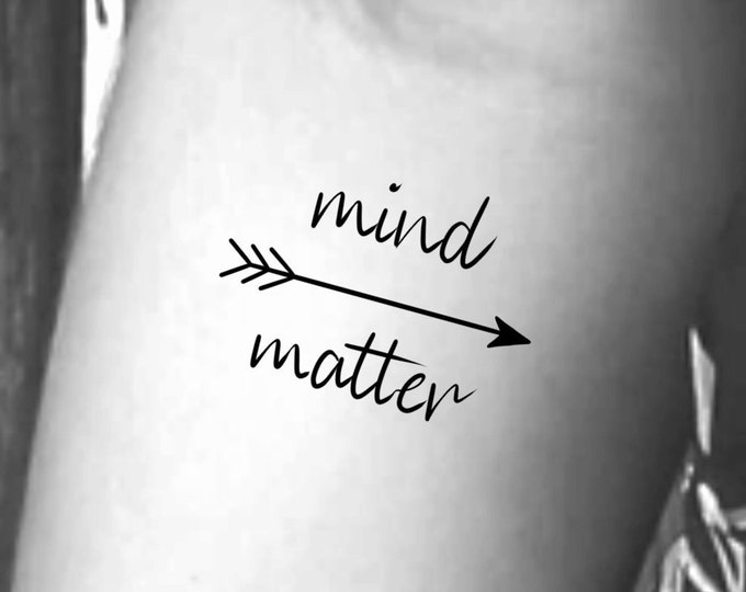 Mind over Matter Temporary Tattoo