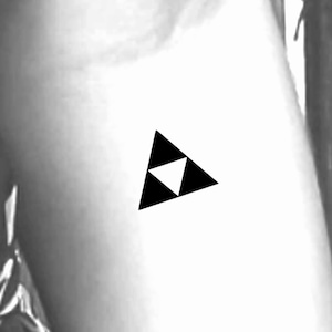 Triangle Geometric Temporary Tattoo