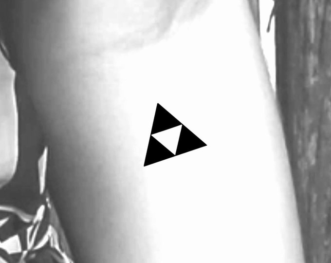 Triangle Geometric Temporary Tattoo