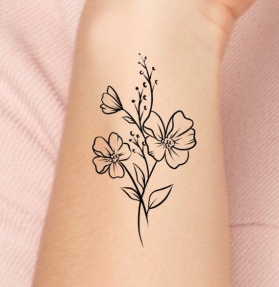 Tattoos and doodles: Simple butterfly