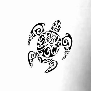 Sea Turtle Temporary Tattoo / tribal sea turtle tattoo / tribal tattoo / small turtle temporary tattoo / boho tattoo / bohemian tattoo