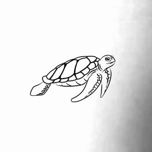 Sea Turtle Temporary Tattoo / small turtle tattoo / animal temporary tattoo / bohemian temporary tattoo / boho tattoo / ocean tattoo / water