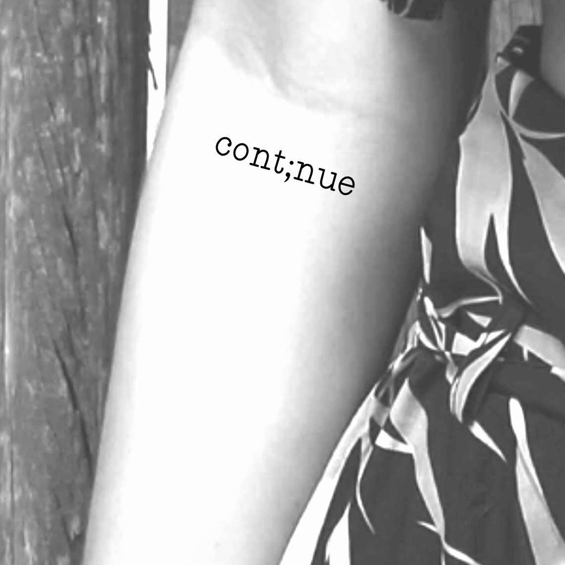 Continue Temporary Tattoo / Contnue tattoo Etsy