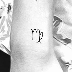 Libra Zodiac Symbol Temporary Tattoo Etsy