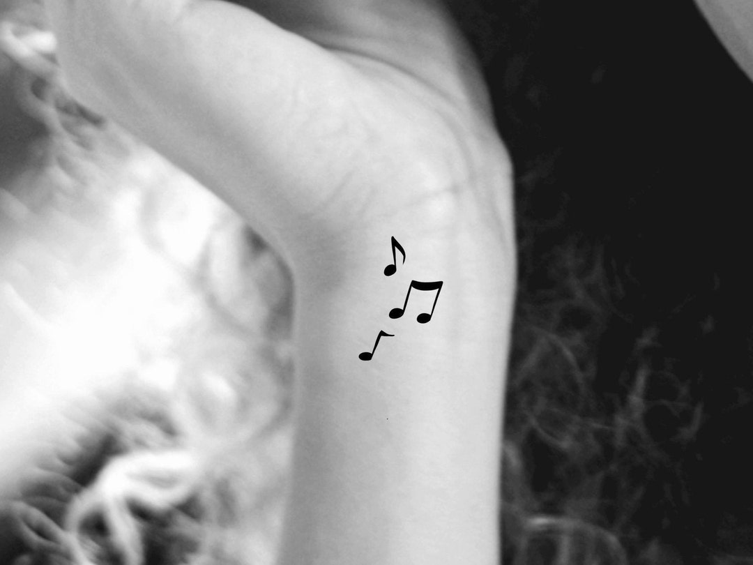 16th note music note tattoo small wrist tattoo tiny tattoo  Small wrist  tattoos Music tattoo designs Music note tattoo