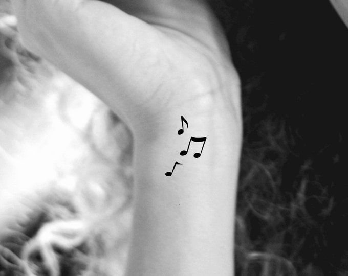 Music Notes Temporary Tattoo