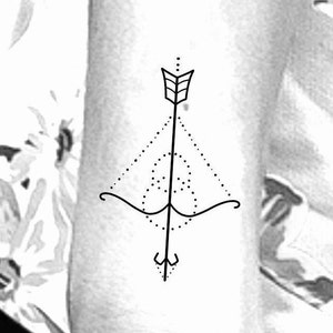 Bow and Arrow Temporary Tattoo